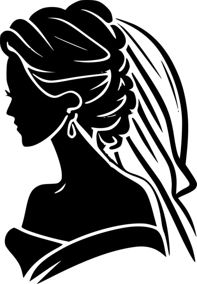 Bridal, Black and White Vector illustration