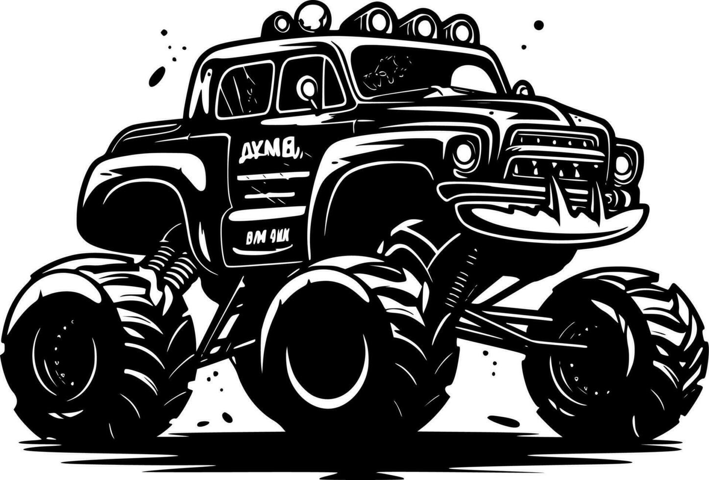 Monster Truck - High Quality Vector Logo - Vector illustration ideal for T-shirt graphic