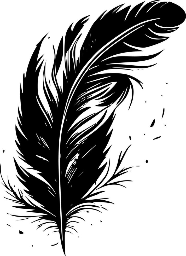 Feathers - High Quality Vector Logo - Vector illustration ideal for T-shirt graphic