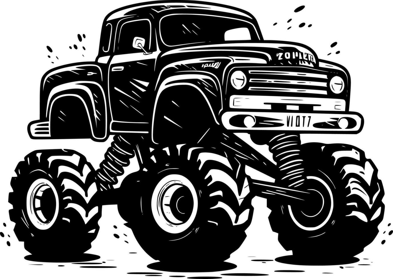 Monster Truck - High Quality Vector Logo - Vector illustration ideal for T-shirt graphic