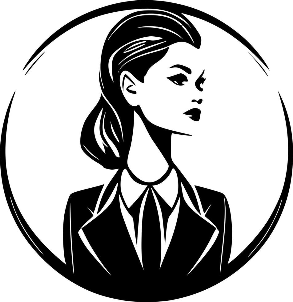 Fashion - Black and White Isolated Icon - Vector illustration