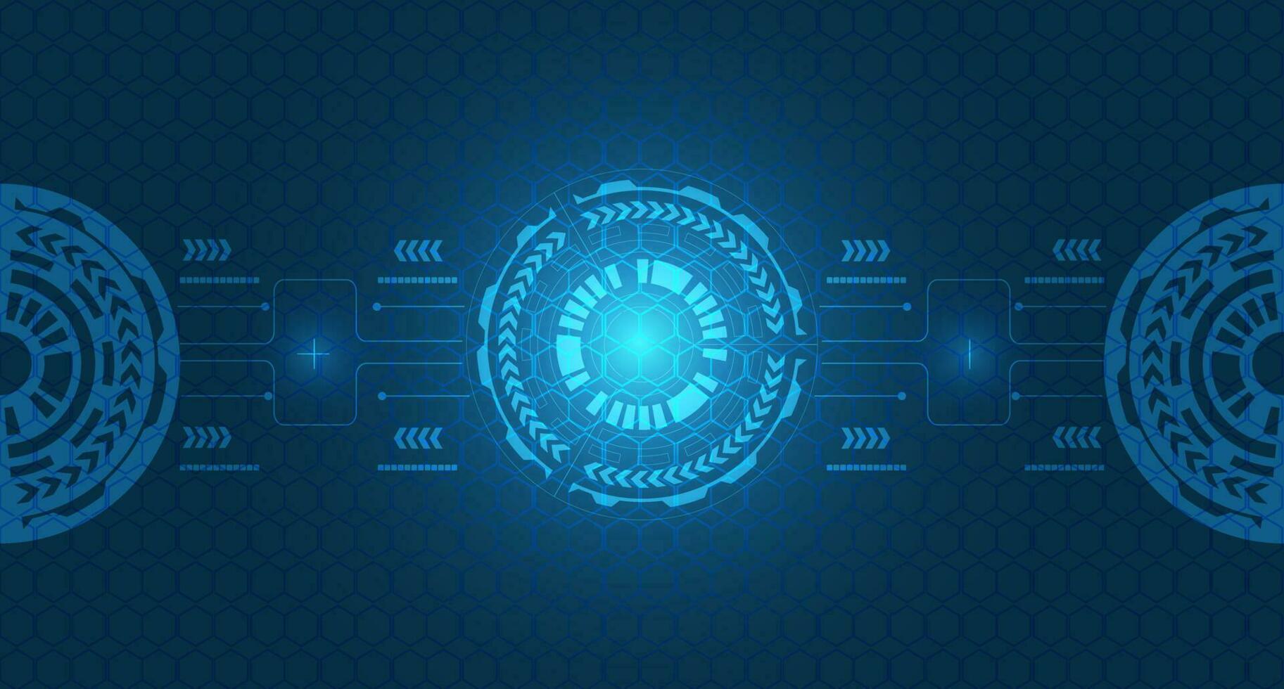 abstract modern technology background innovation concept to connection vector illustration, digital futuristic circle and shape and white glowing light