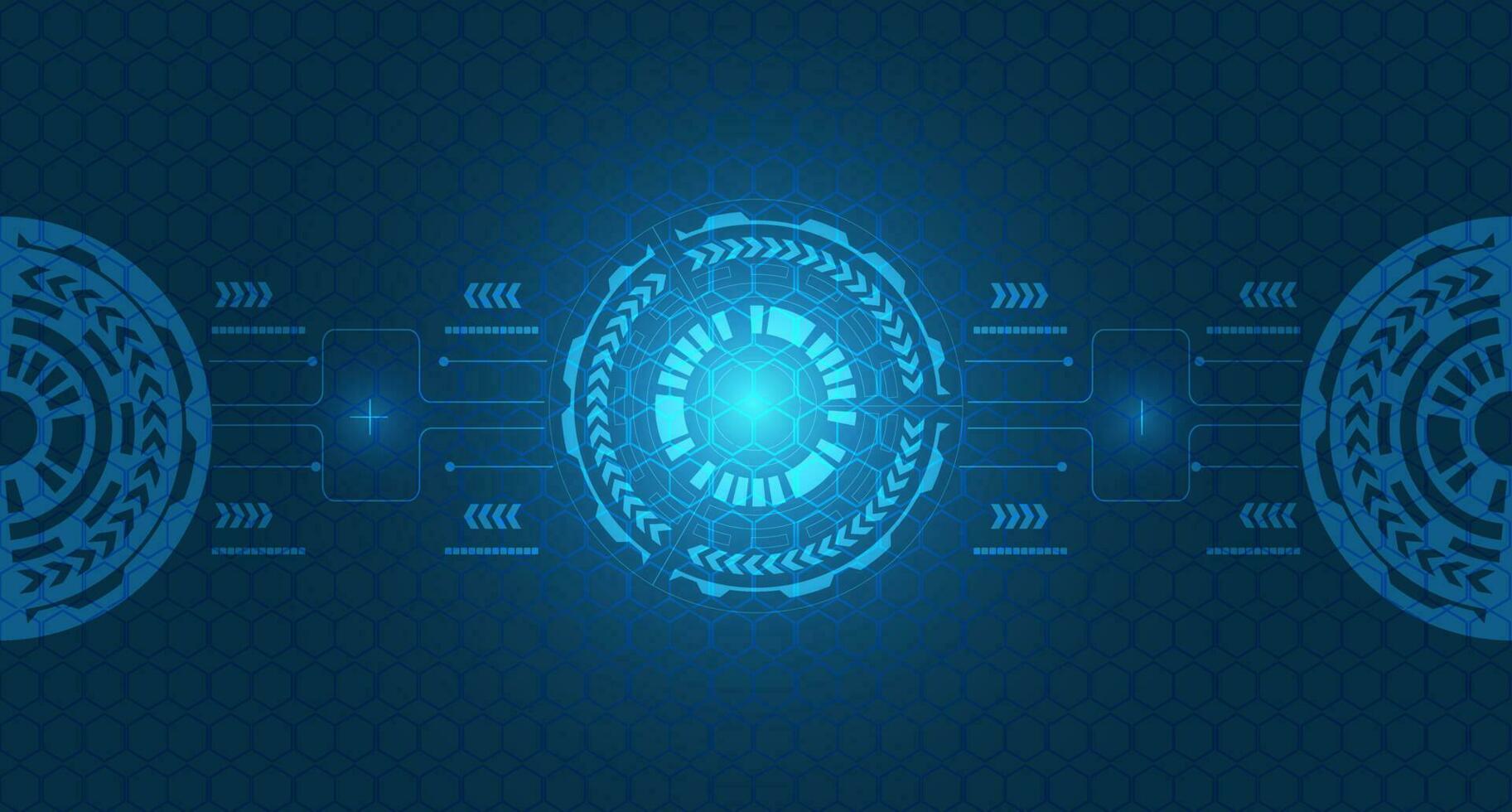 abstract modern technology background innovation concept to connection vector illustration, digital futuristic circle and shape and white glowing light
