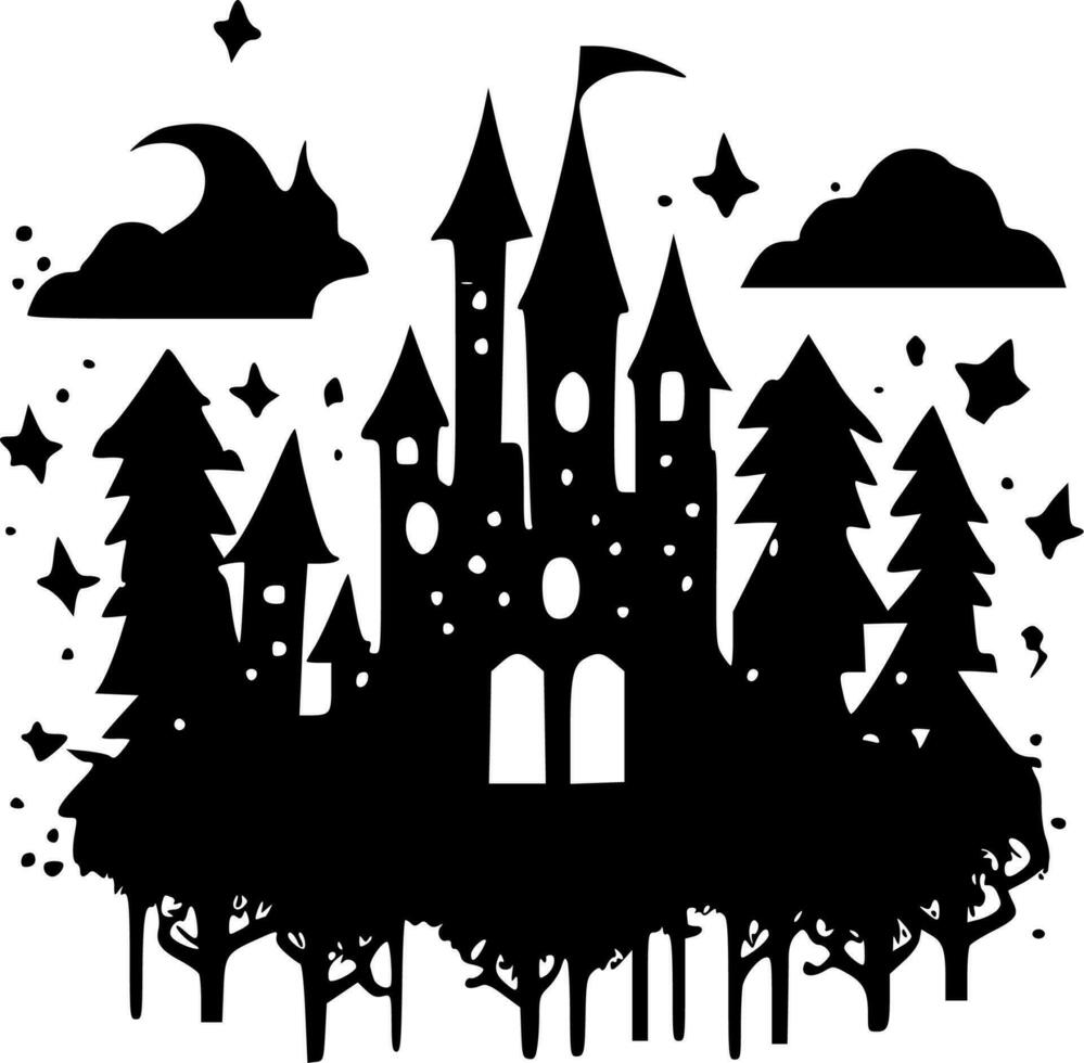 Magical, Minimalist and Simple Silhouette - Vector illustration