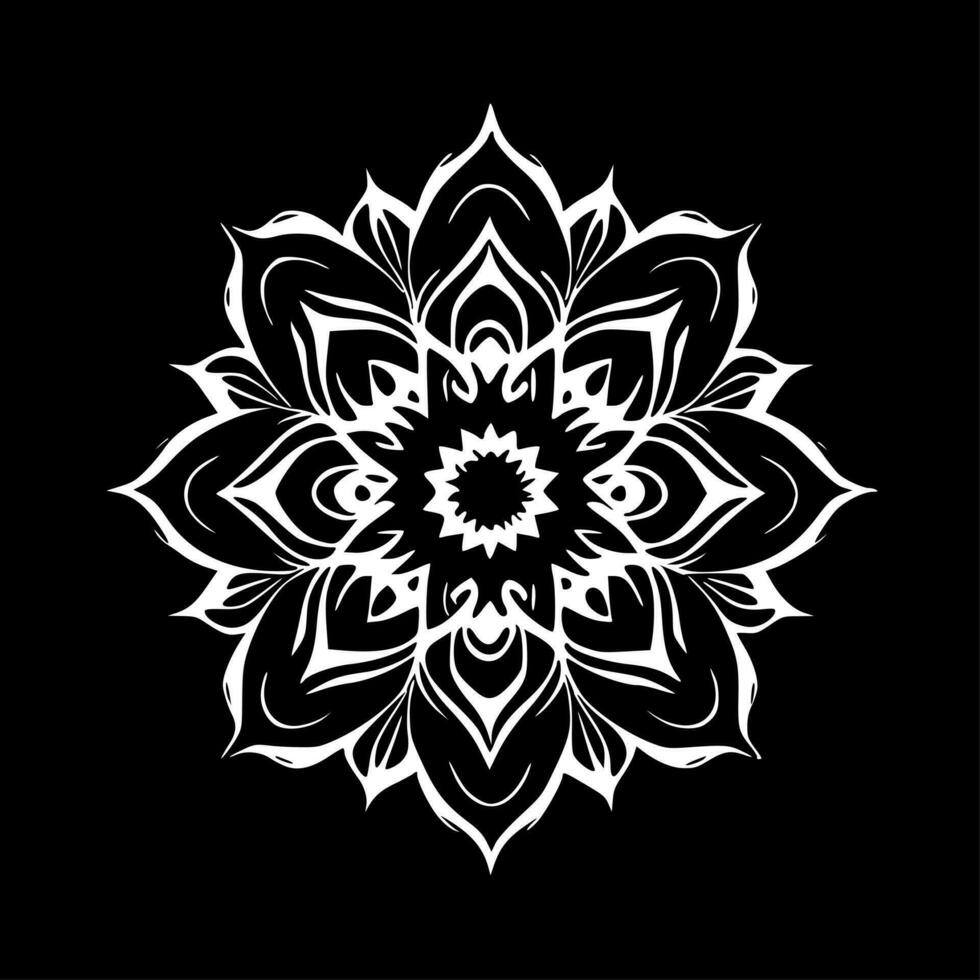 Mandala - Minimalist and Flat Logo - Vector illustration