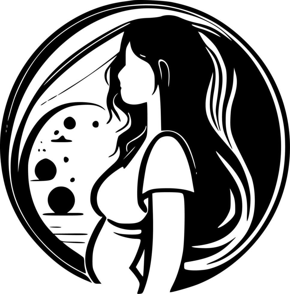 Pregnancy - High Quality Vector Logo - Vector illustration ideal for T-shirt graphic