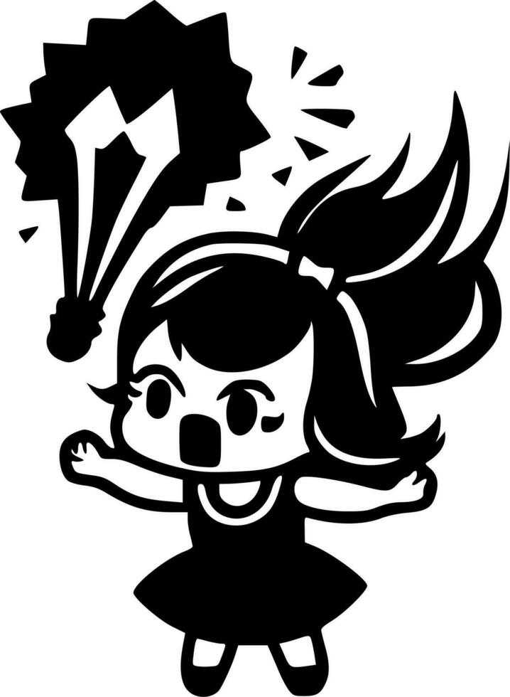Cheer, Minimalist and Simple Silhouette - Vector illustration