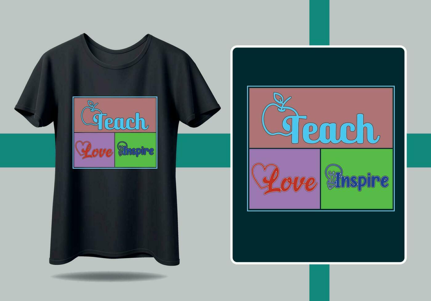 teacher teach inspire vector