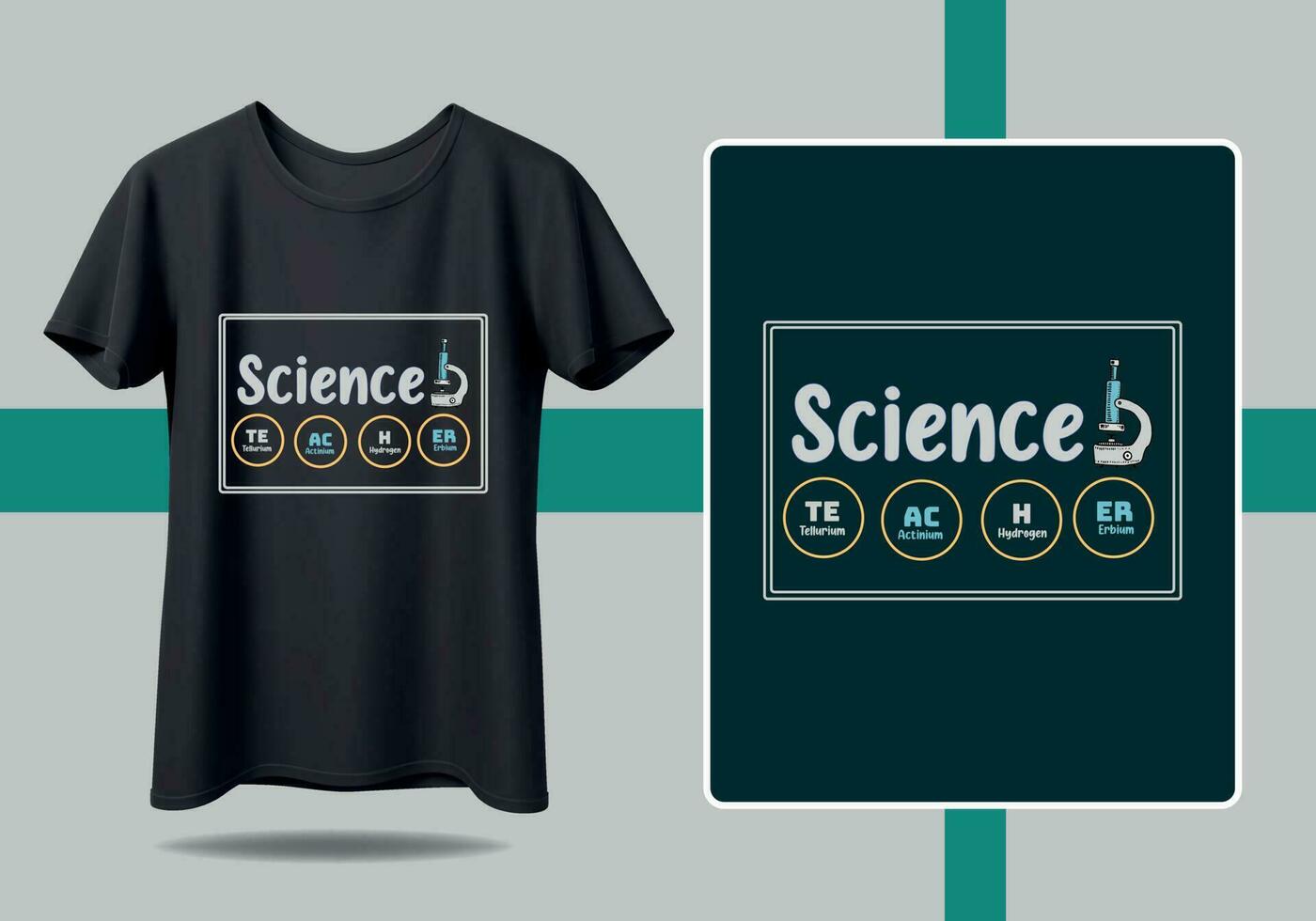 Ciencias t camisa profesor vector