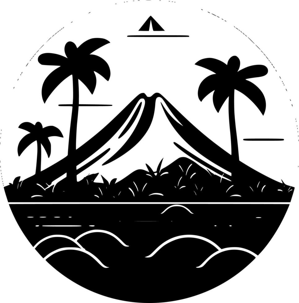 Hawaii - High Quality Vector Logo - Vector illustration ideal for T-shirt graphic