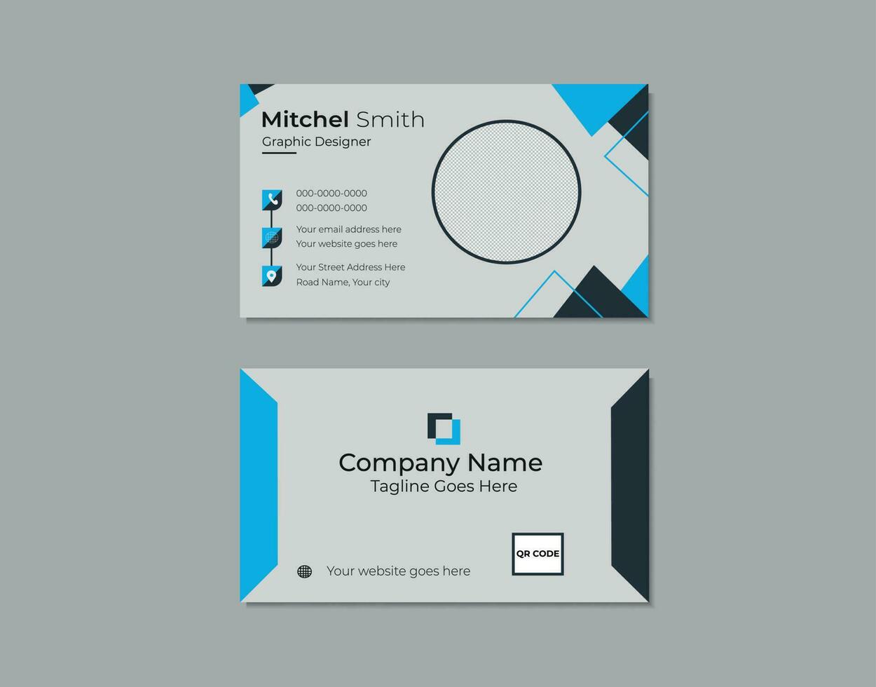 modern visiting card print templates vector