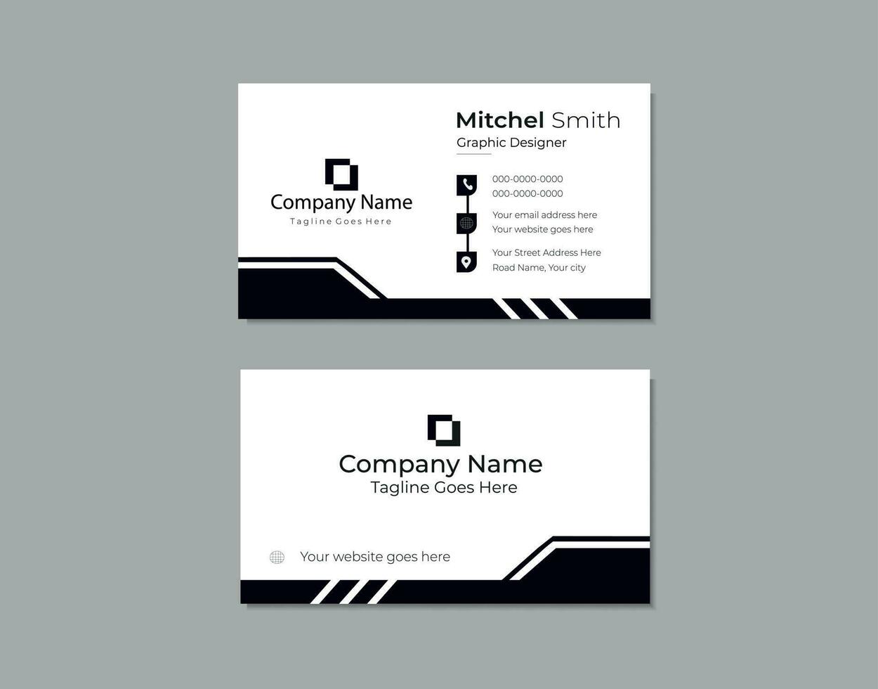 Simple Creative and modern business card template vector