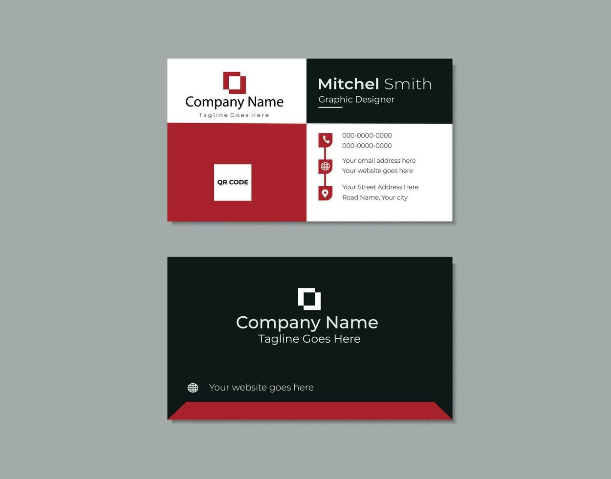 modern visiting card print templates vector