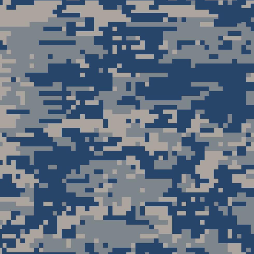 Free vector blue digital camouflage pattern background