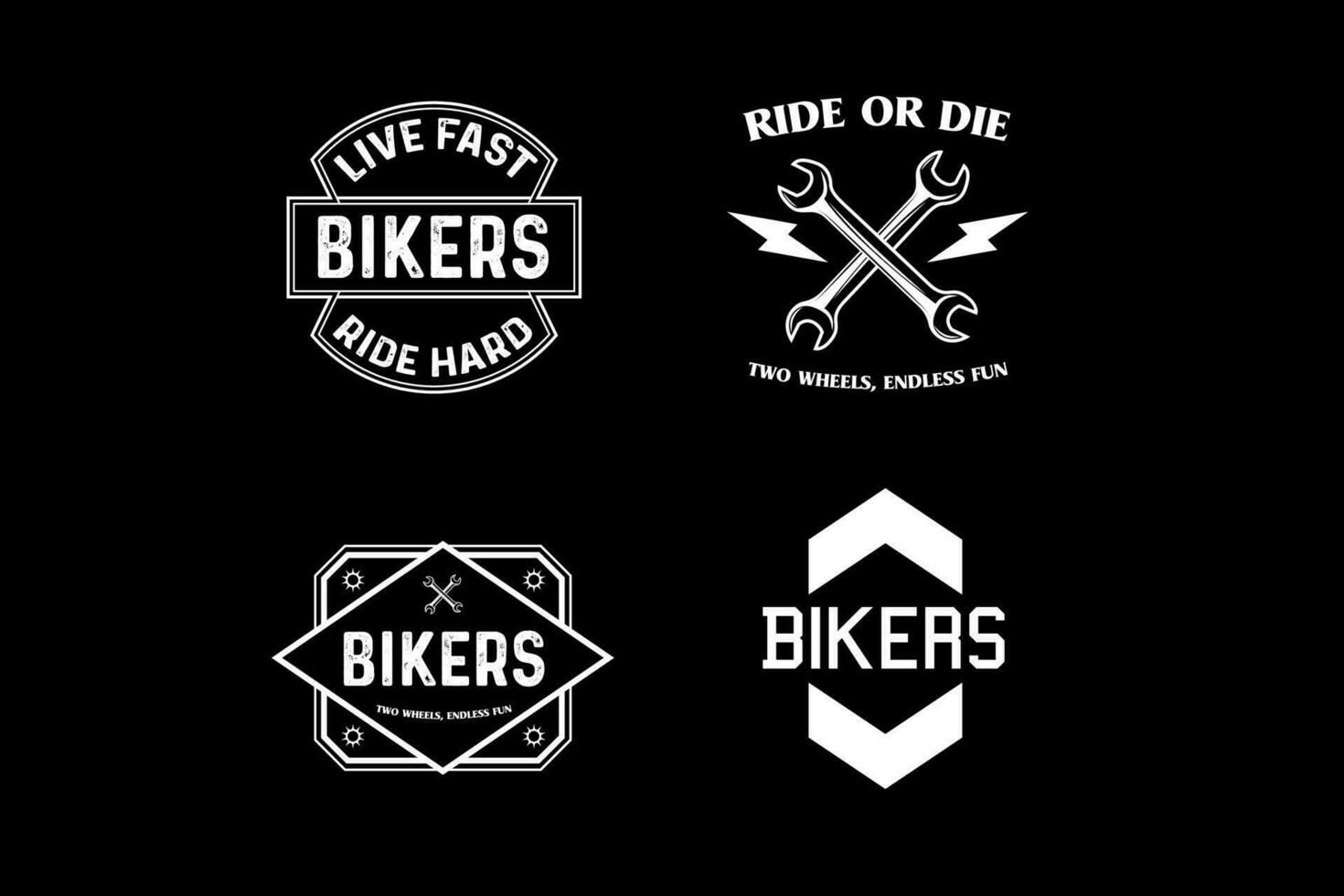motocicleta Clásico gráfico logo vector diseño