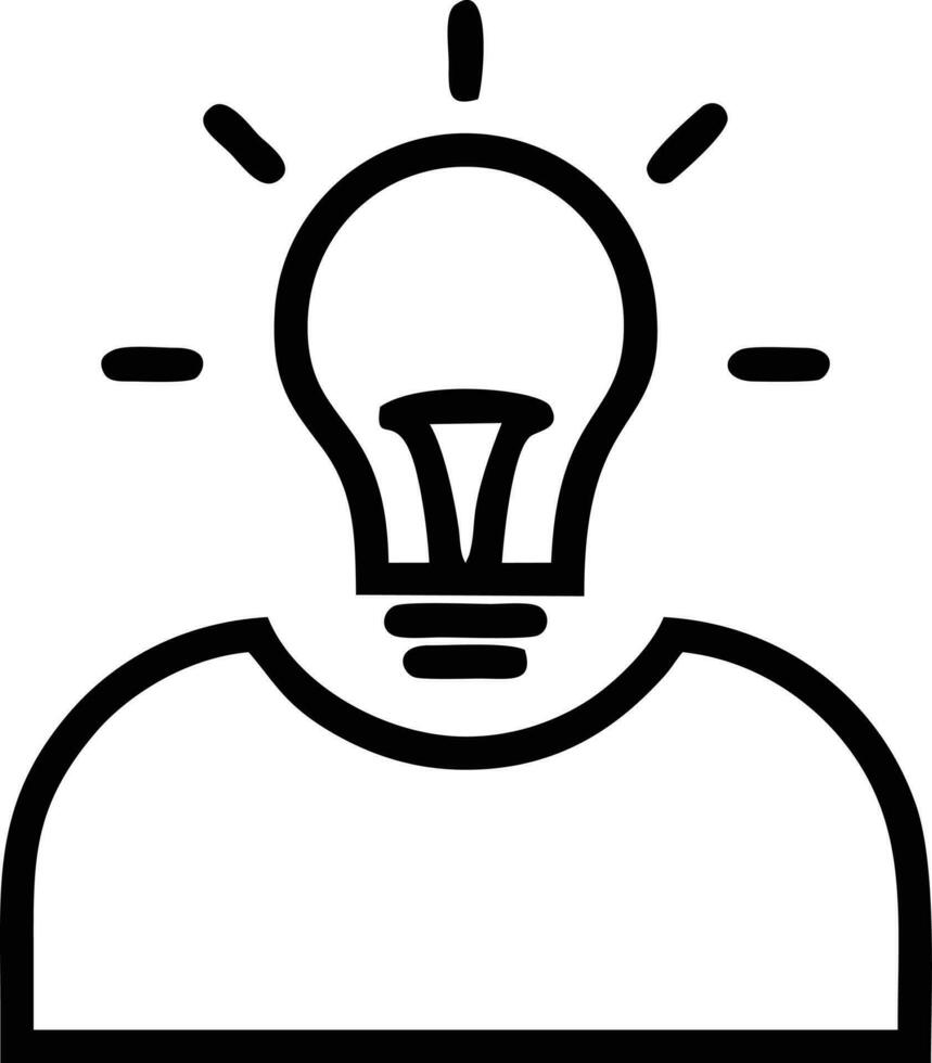 Idea solution icon symbol vector image. Illustration of the creative innovation concept design. EPS 10