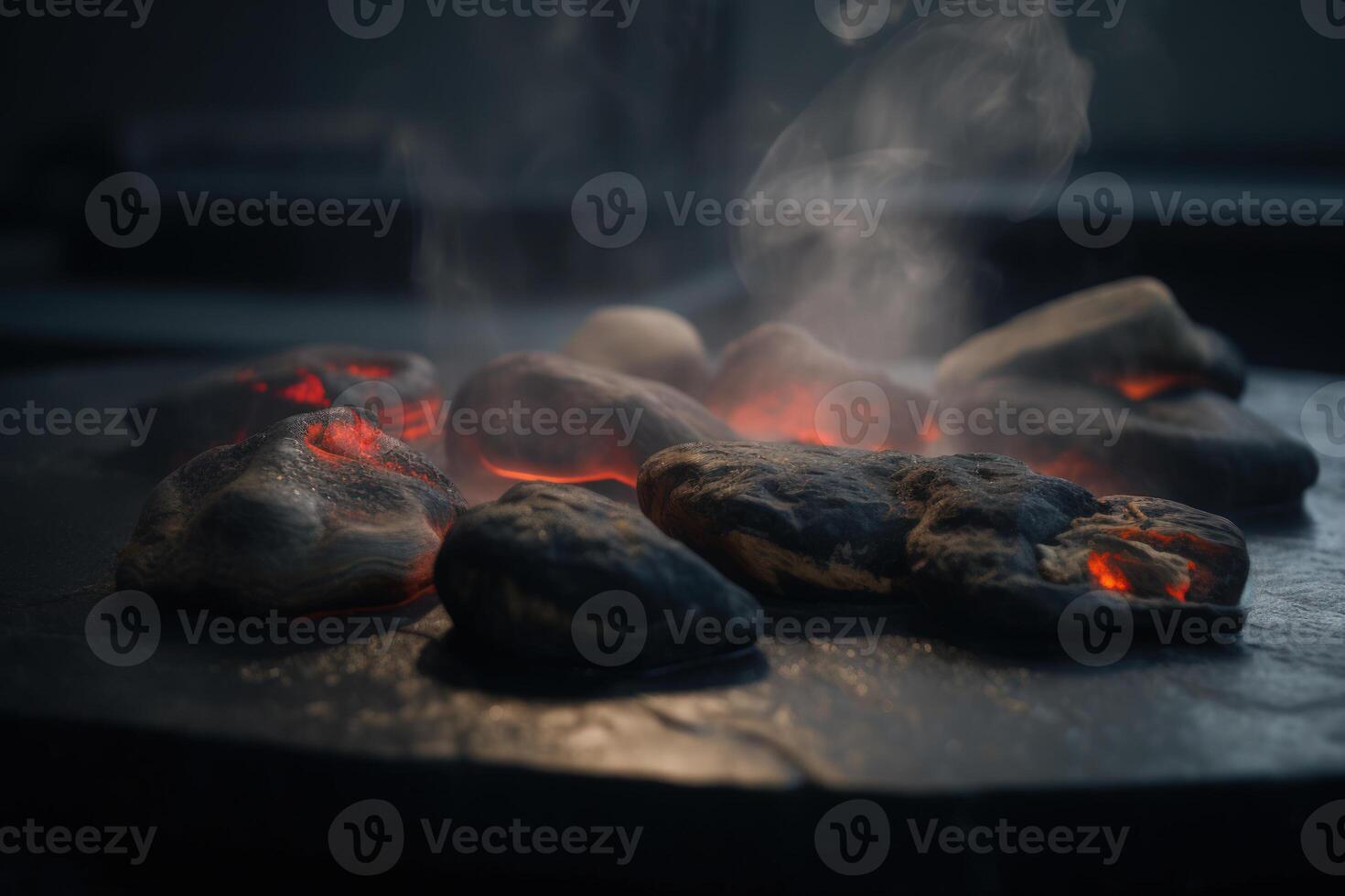 hot stones for massage photo