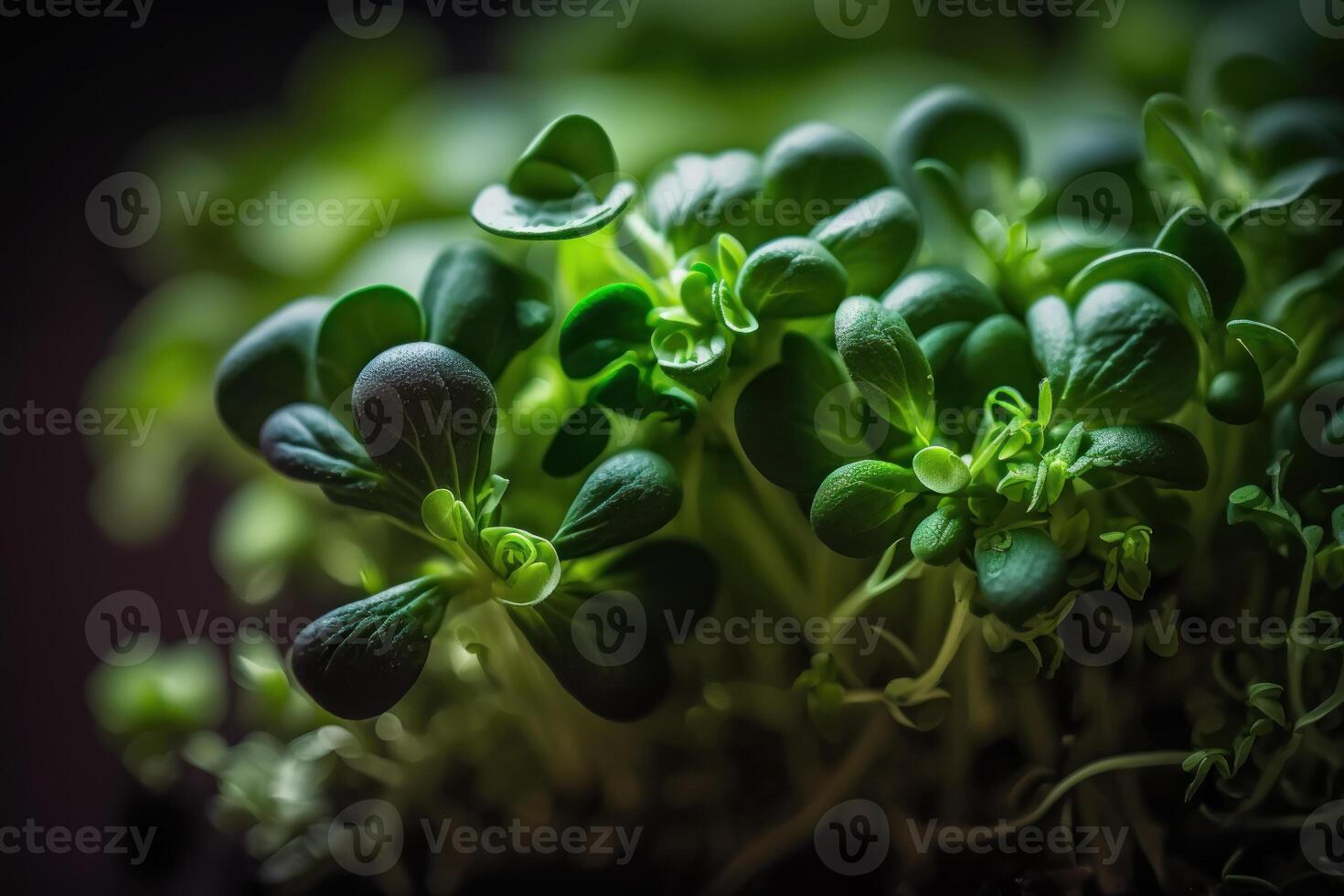 vegan raw healthy food sprout microgreens photo