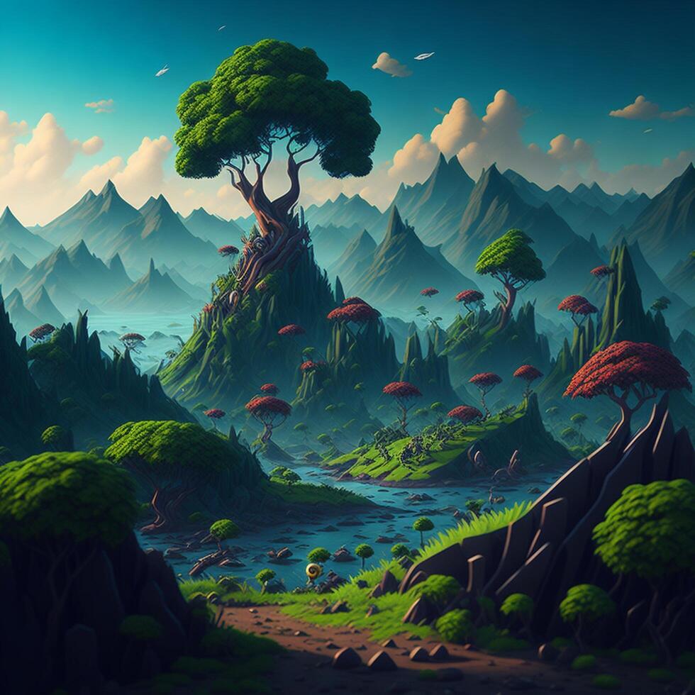 cartoon world environment day,flat,2d, funny, amazing, cool design photo