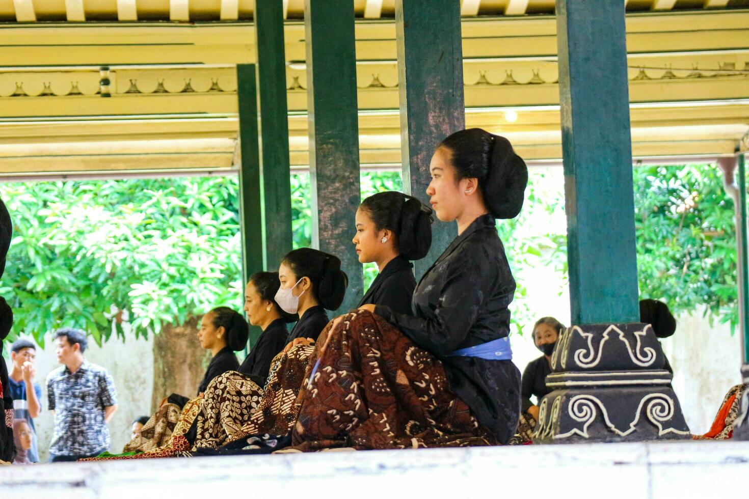 Yogyakarta, Indonesia on October 2022. Abdi dalem mataya, courtiers of the Yogyakarta Palace who are dancers. T photo