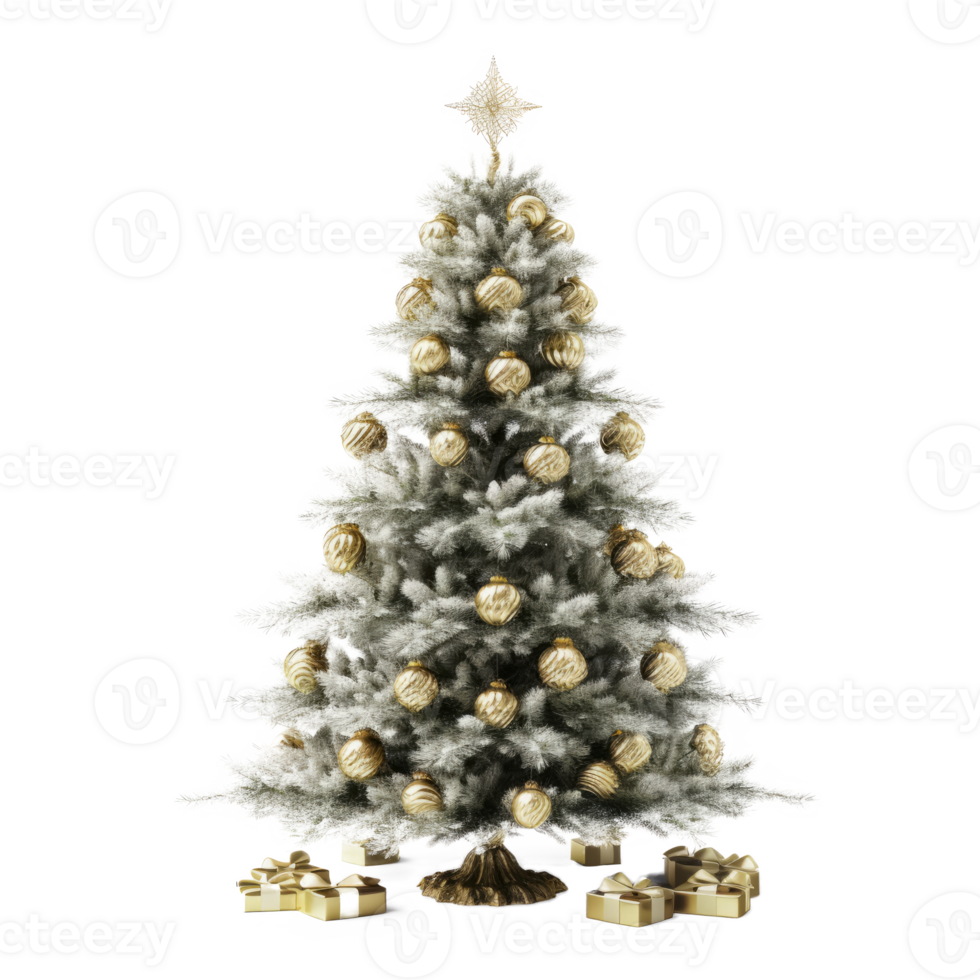 Christmas tree isolated. Illustration png