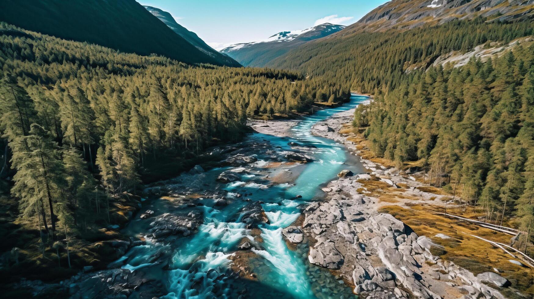 Mountain river background. Illustration 23570006 Stock Photo at Vecteezy