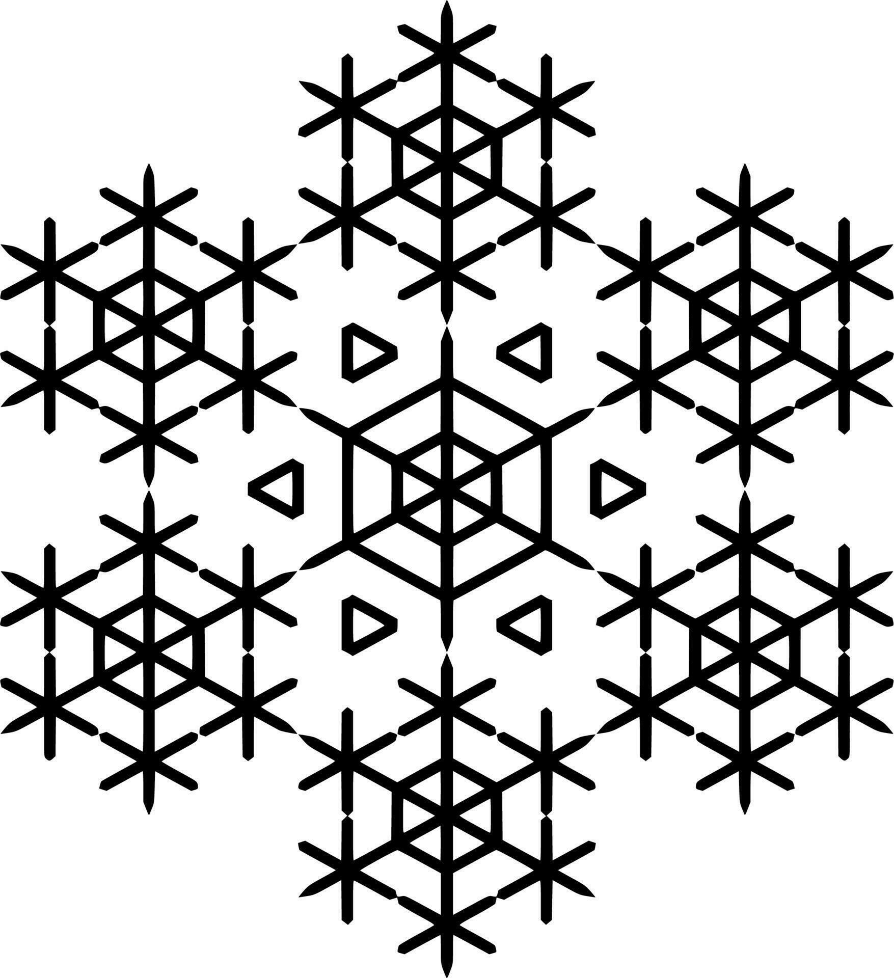 Vector silhouette of ornament on white background 23570201 Vector Art