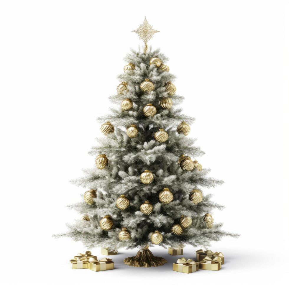 Christmas tree isolated. Illustration photo