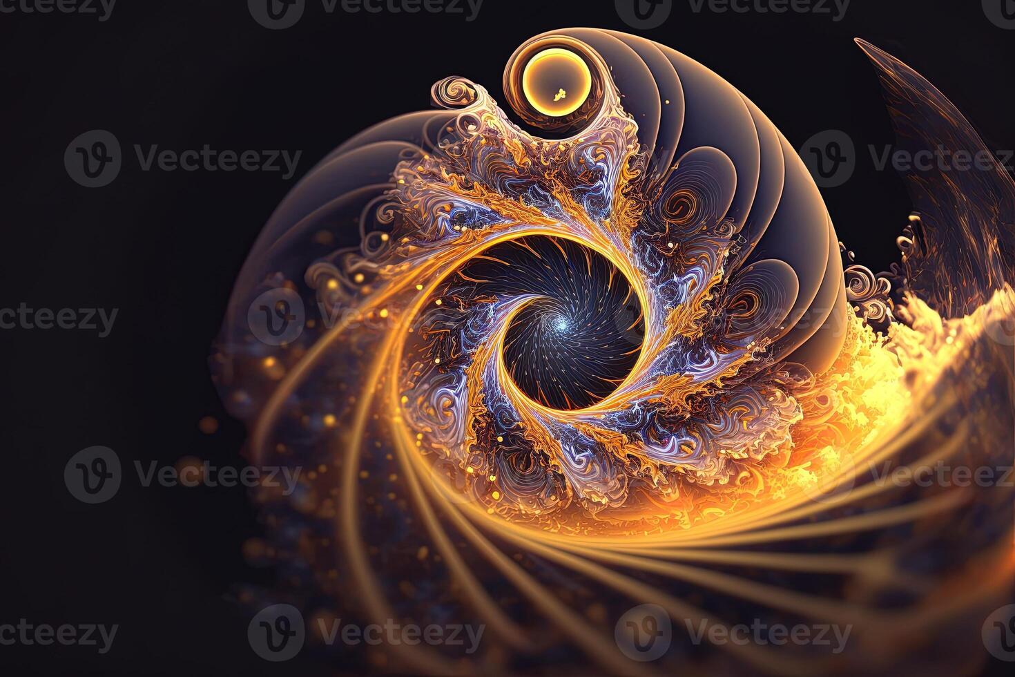 Illusion or dream, innovation or exploration, technology or sci fi. Physics quantum fluctuations 8k octane rendered ultra realistic. Digital art banner for game or movie photo