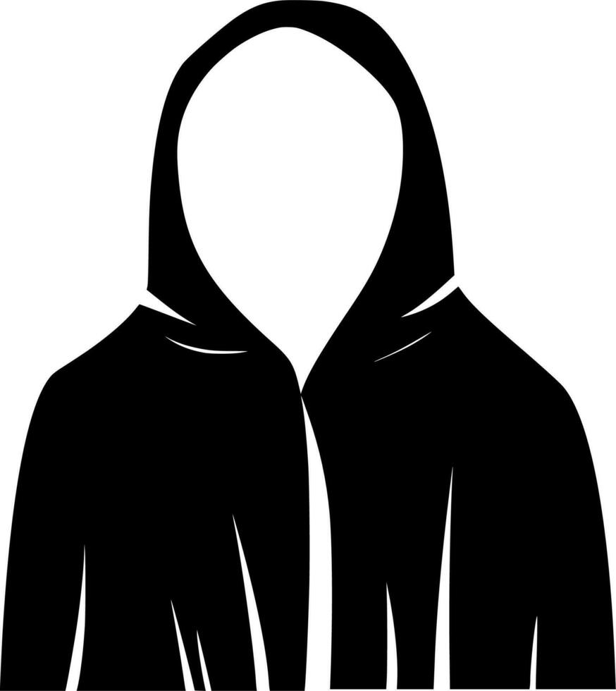 Vector silhouette of sweaters on white background 23570448 Vector Art