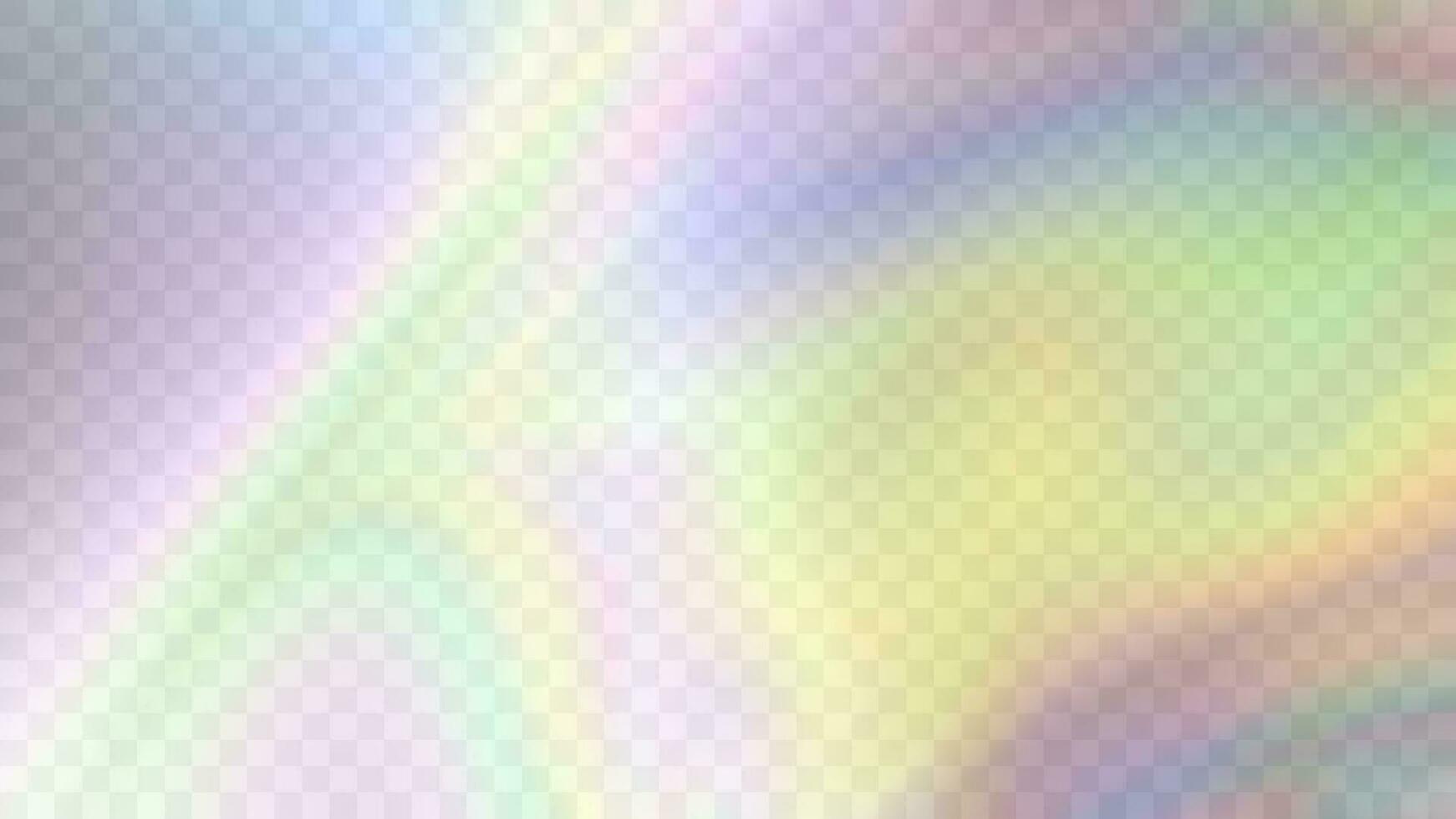 Modern blurred gradient background in trendy retro 90s, 00s style. Y2K aesthetic. Rainbow light prism effect. Hologram reflection. Poster template for social media posts, digital marketing vector