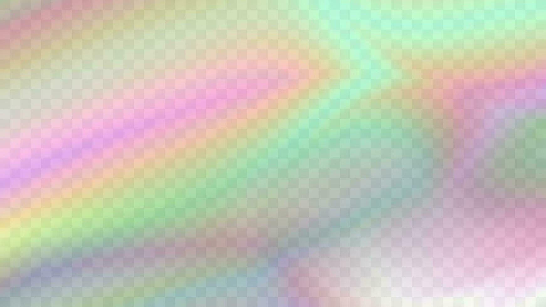 Modern blurred gradient background in trendy retro 90s, 00s style. Y2K aesthetic. Rainbow light prism effect. Hologram reflection. Poster template for social media posts, digital marketing vector