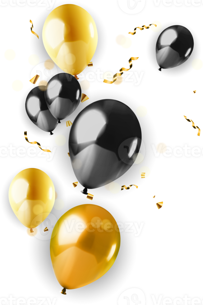 kleurrijk ballonnen. vector illustratie eps10 png