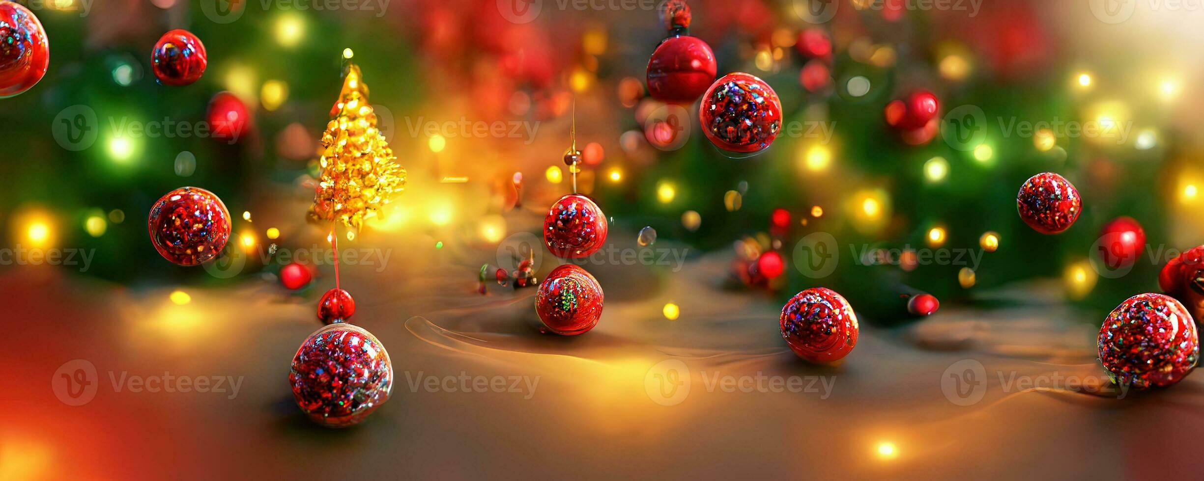 Christmas new year background, dynamic vibrant holidays concept Xmas with copy space 3d rendering. Merry christmas and happy new year celebration photo