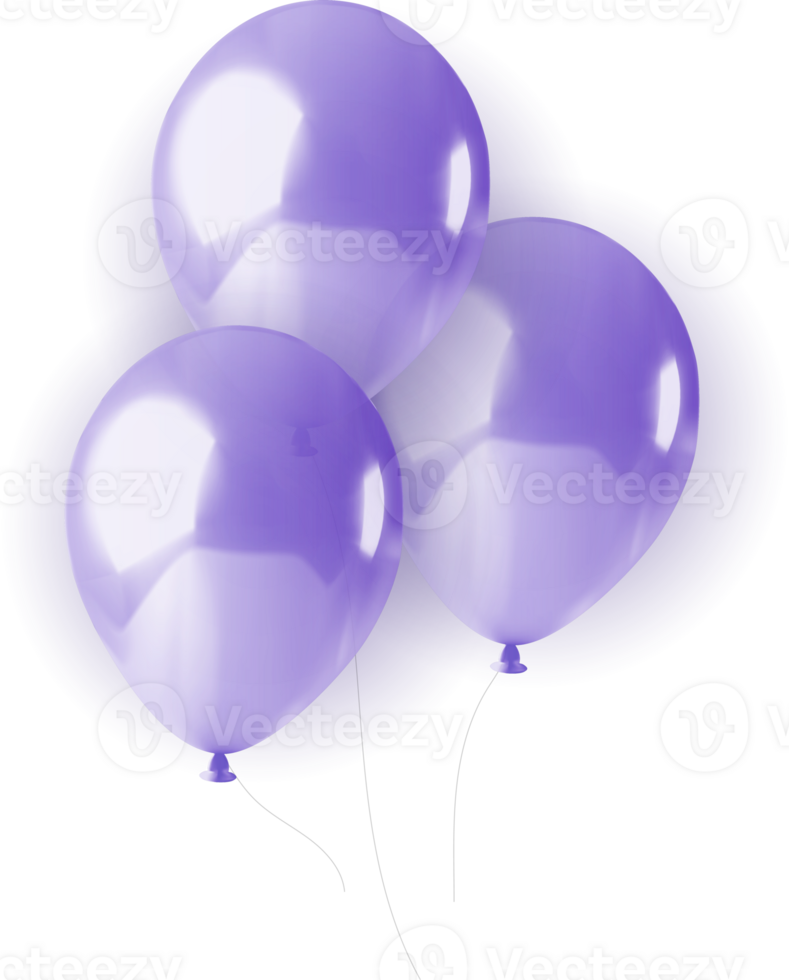 Violet  Colorful balloons. Vector Illustration EPS10 png