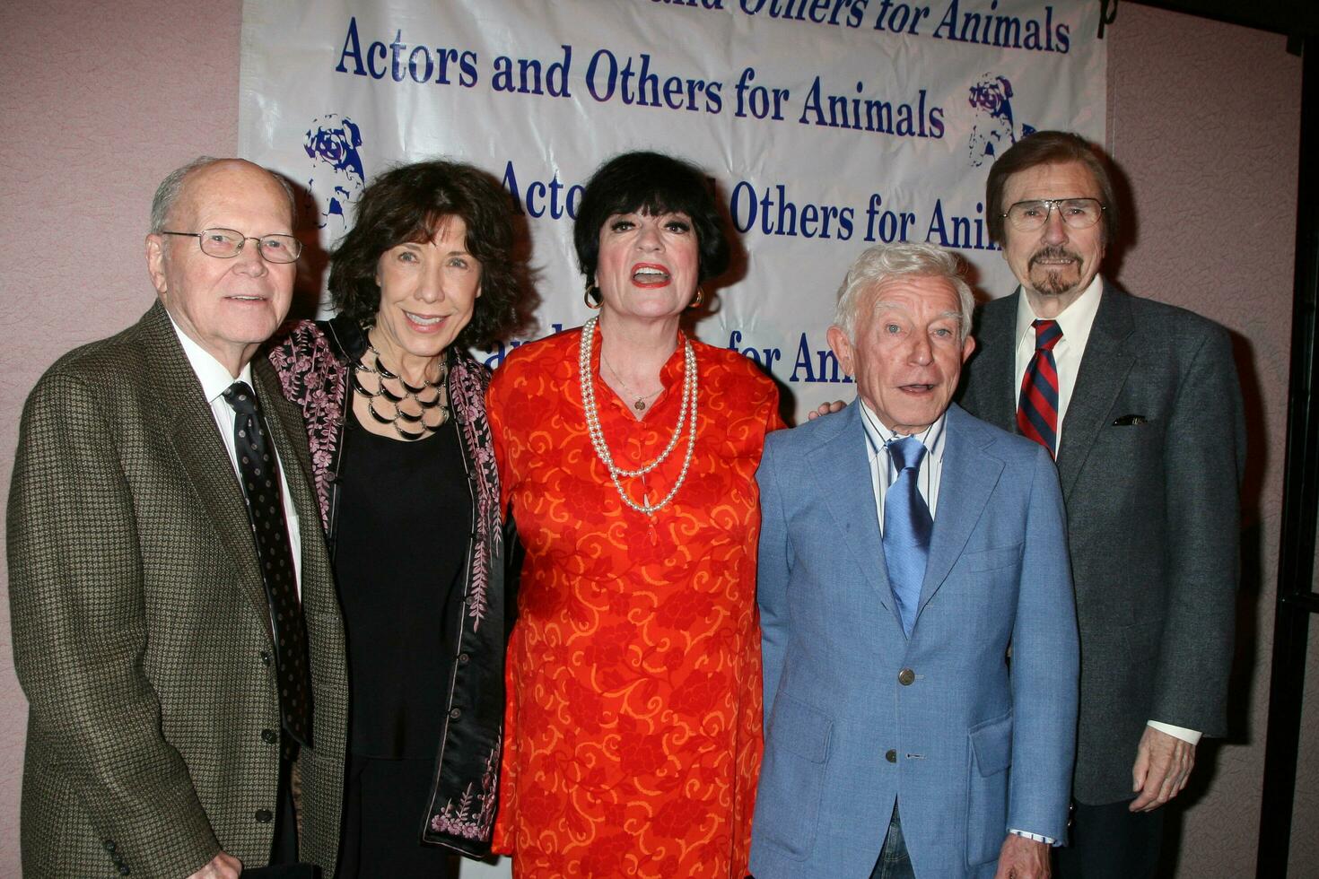 Lily Tomlin Jo Anne Worley Arte  Johnson and Gary Owens at  the Actors  Others for Animals Roast of Carol Channing at the Universal Hilton Hotel in Los Angeles CA on November 15 20082008 photo