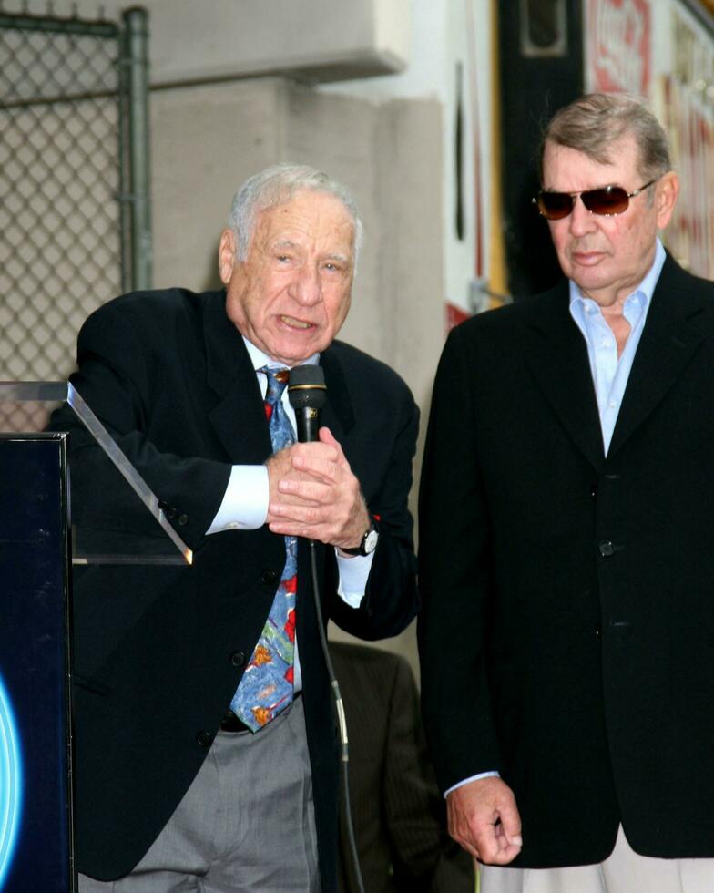 Mel Brooks  Alan Ladd JrAlan Ladd Jr Hollywood Walk of Fame CeremonyLos Angeles  CASeptember 28 20072007 photo