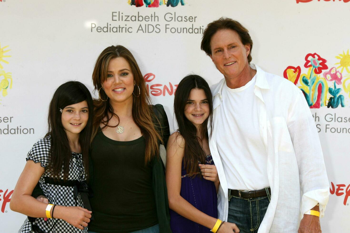 Khloe Kardashian and stepdad Bruce Jenner Daughters Khloes halfsisters arriving at the A Time for Heroes Pediatric AIDS 2008 benefit at the Veterans Administration grounds Westwood CA June 8 2008 2008 photo