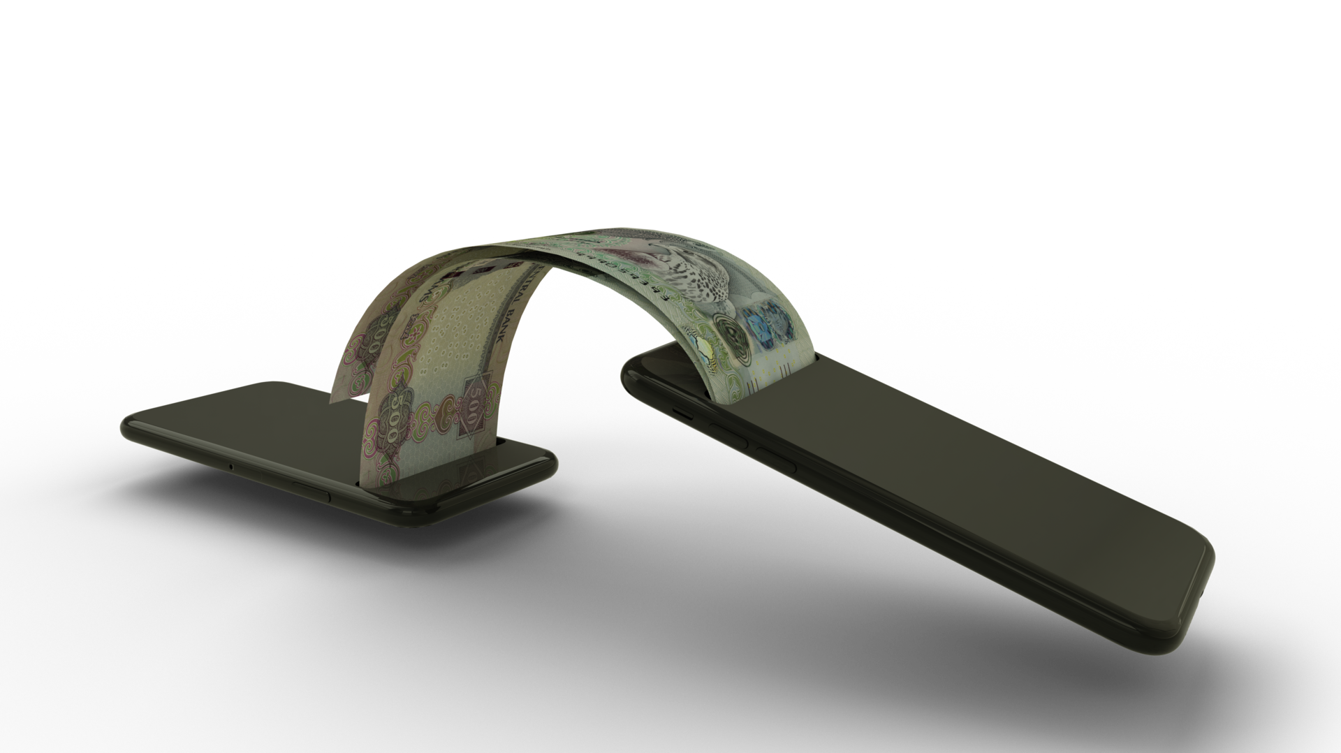 3D Rendering Of United Arab Emirates Dirham Notes Transferring From One 3d-rendering-of-united-arab-emirates-dirham-notes-transferring-from-one
