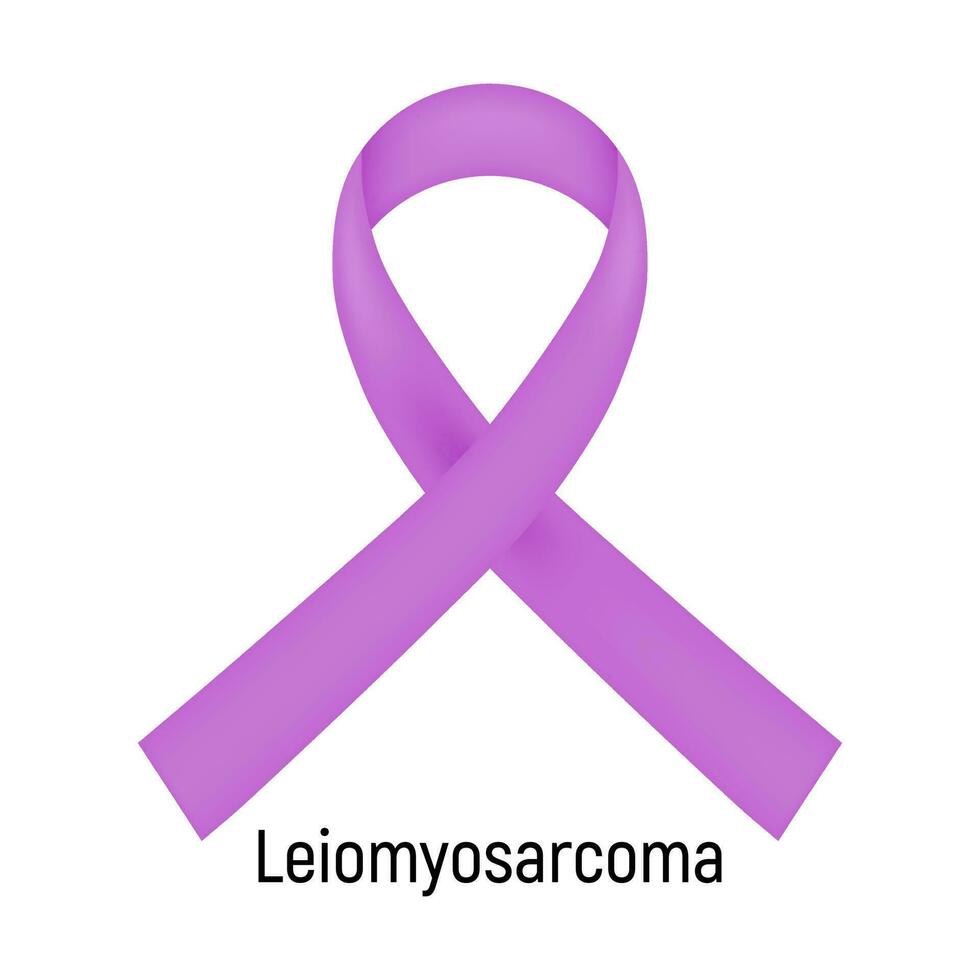 Cancer Ribbon. Leiomyosarcoma. Vector illustration.