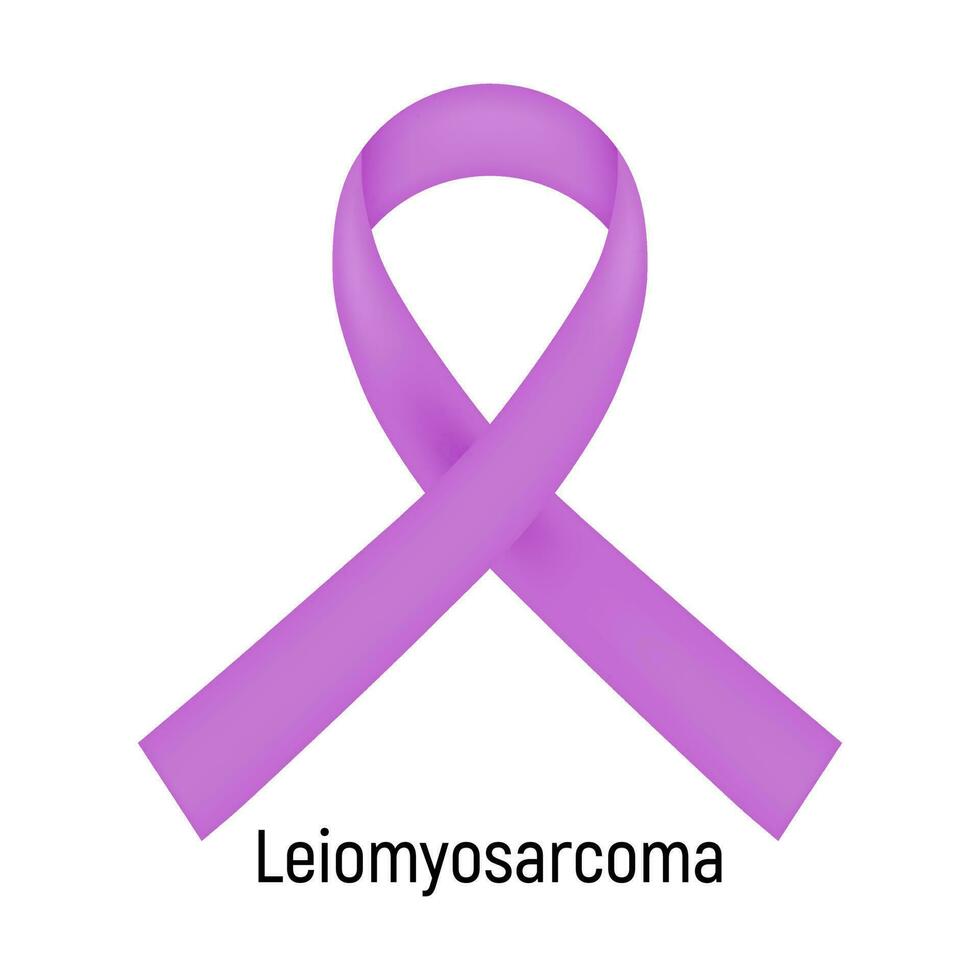 cáncer cinta. leiomiosarcoma. vector ilustración.