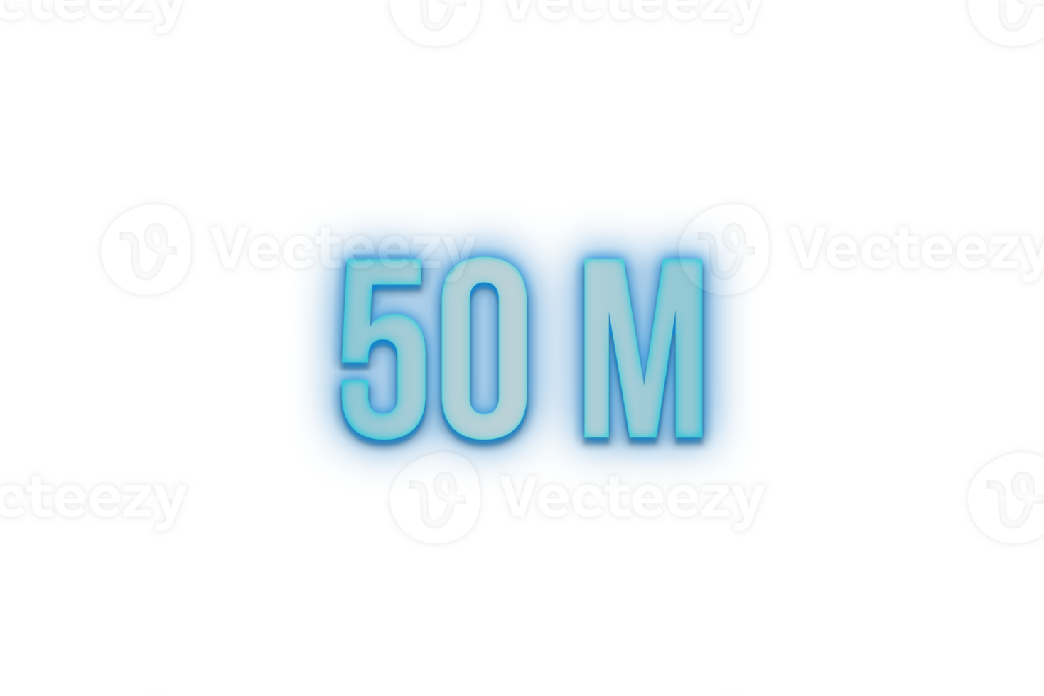50 million subscribers celebration greeting Number with bannerneon design png