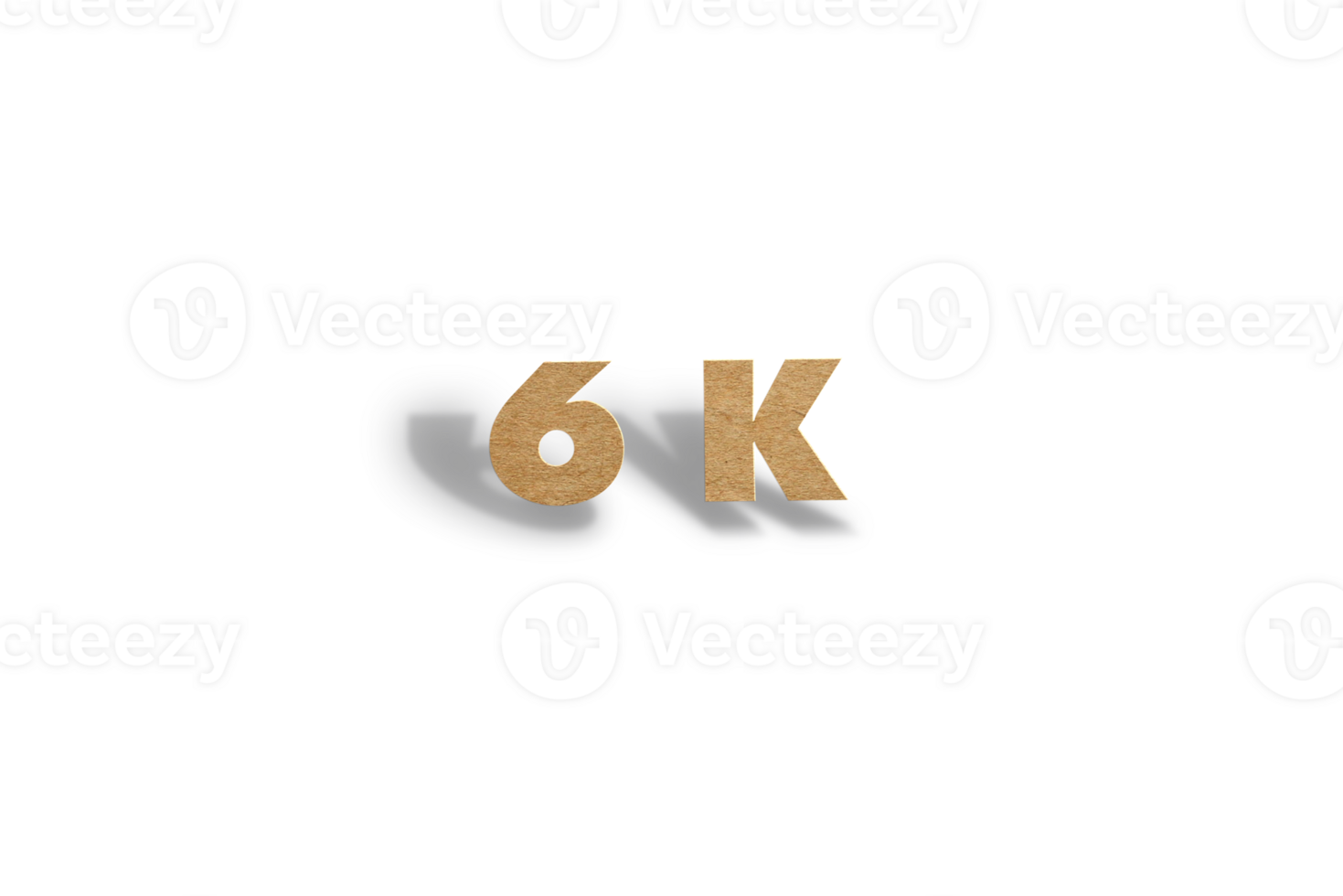 6 K subscribers celebration greeting Number with hard-card-cutted design png