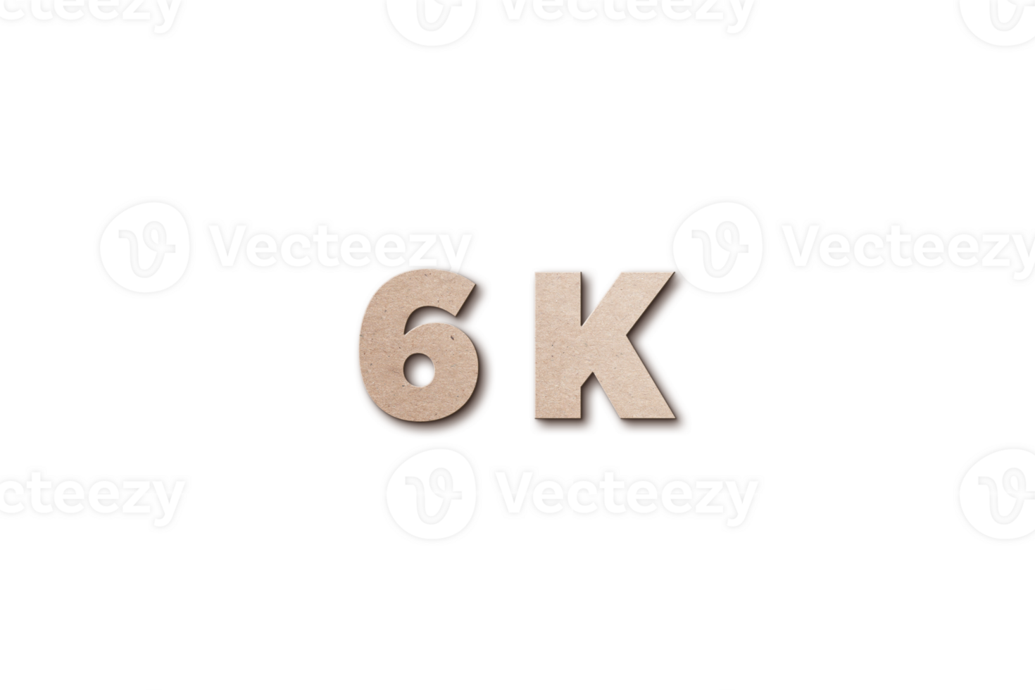 6 K subscribers celebration greeting Number with card-board design png
