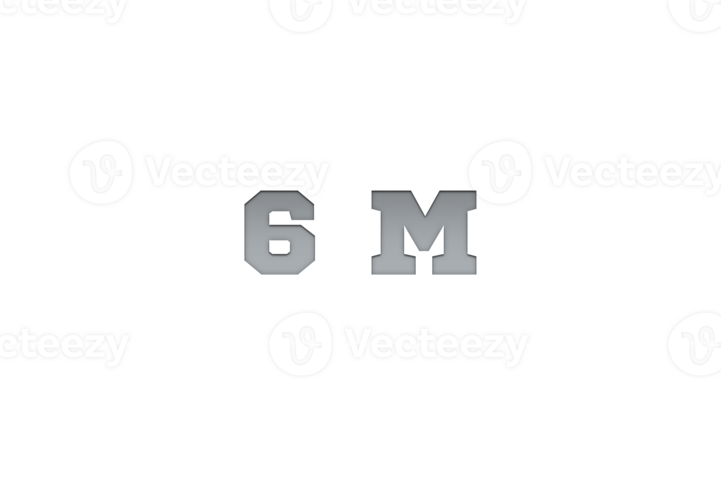 6 million subscribers celebration greeting Number with metal engriving design png