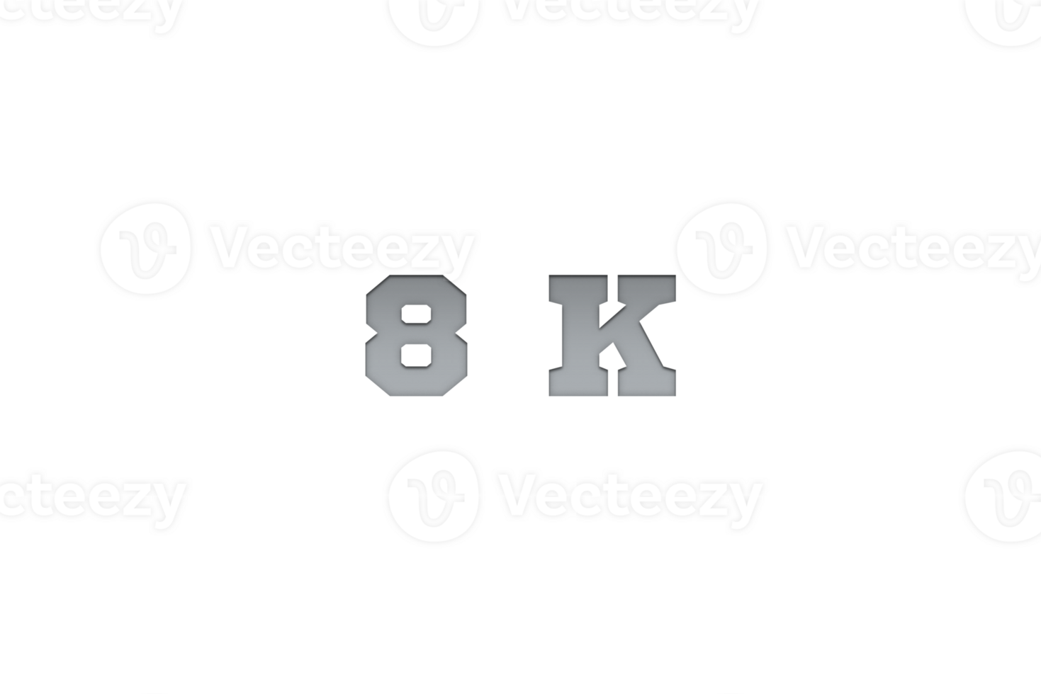 8 k subscribers celebration greeting Number with metal engriving design png