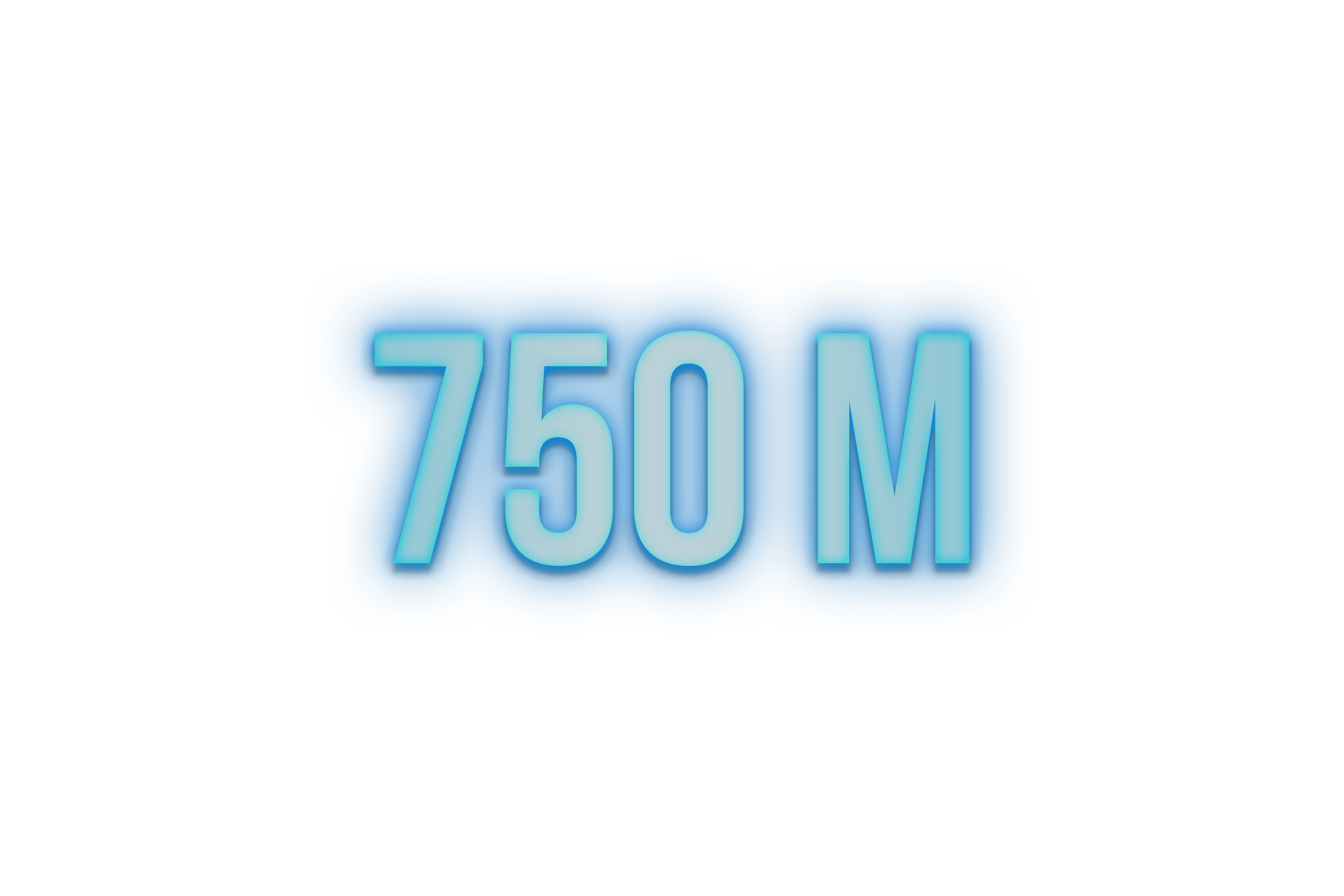 750-million-subscribers-celebration-greeting-number-with-baneerneon