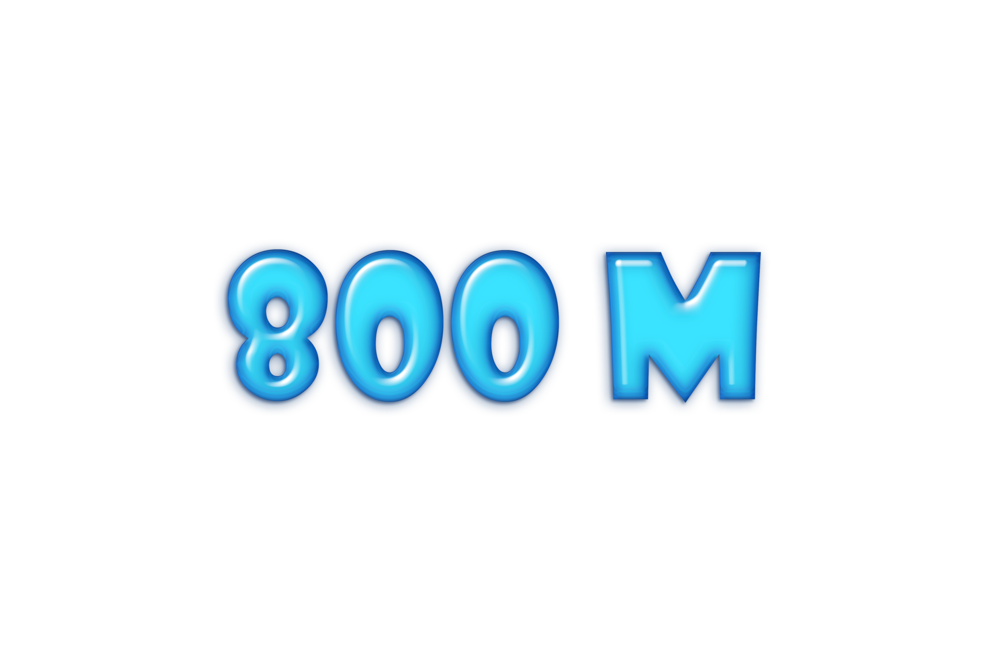 800 million subscribers celebration greeting Number blue glossi with design 23573374 PNG