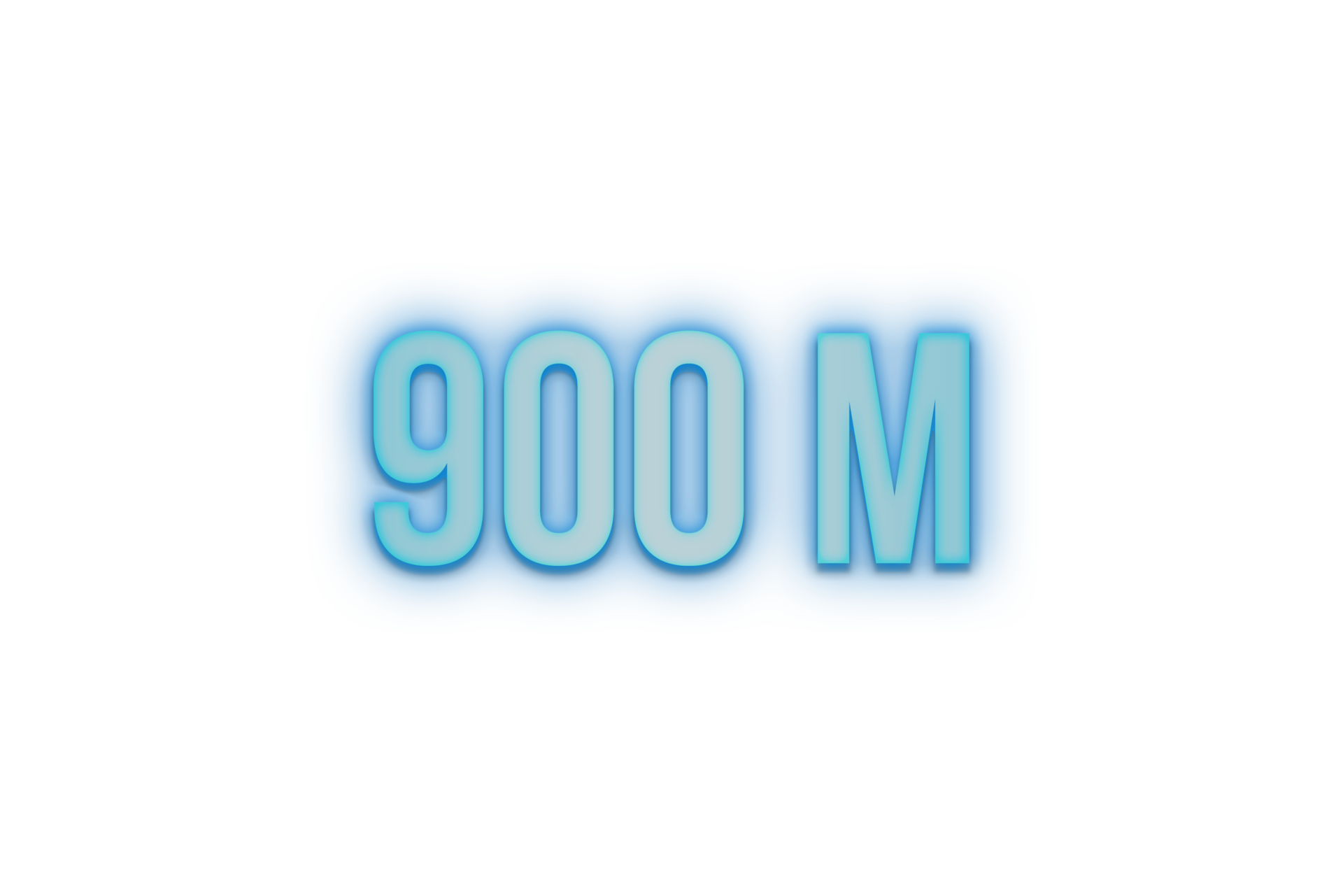 900 Million Subscribers Celebration Greeting Number With Bannerneom 