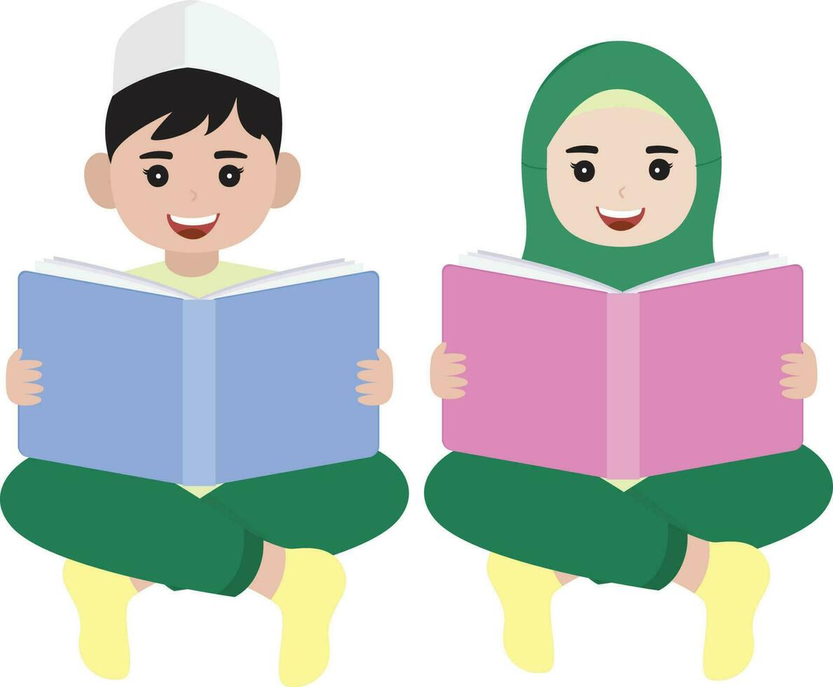 Muslim Kids Vector